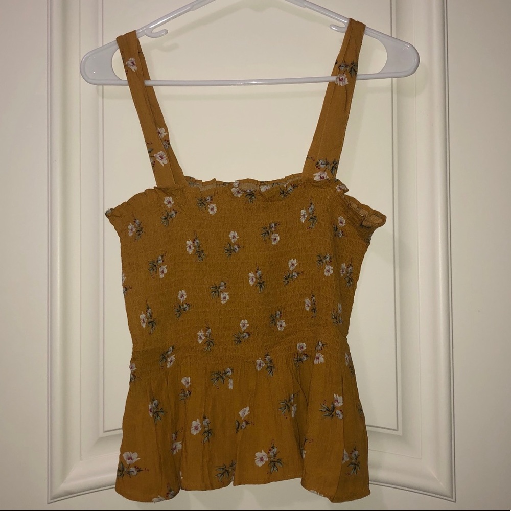 American Eagle Patterned Ribbed Tank Top